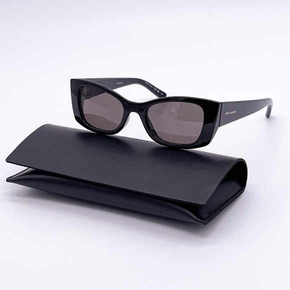 NEW  SAINT LAURENT SL593 001 BLACK WOMEN SUNGLASSES SAINT LAURENT SL 593 001 - Picture 2 of 15